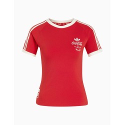 Camiseta Adidas 3S x Cocacola para mujer