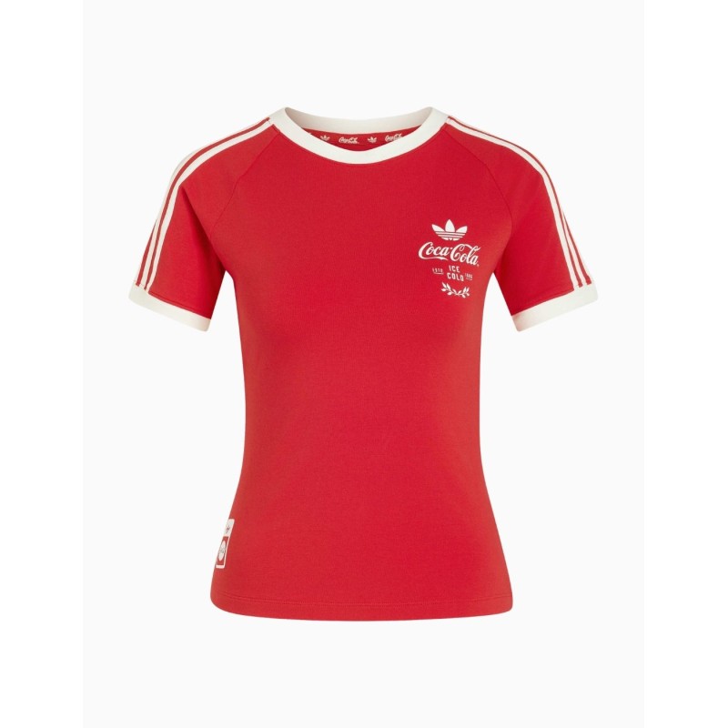 Camiseta Adidas 3S x Cocacola para mujer