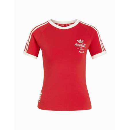 Camiseta Adidas 3S x Cocacola para mujer