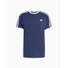 Camiseta Adidas 3 Stripe Tee Indigo